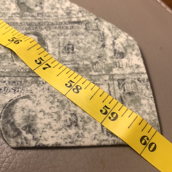 80’s $100 BENJAMINS CASH BENJAMIN FRANKLIN MONEY PRINT WOVEN NECKTIE - Picture 10 of 12